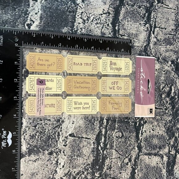 Ek Sandylion Jolee's Pirate Beach Clouds Dimensional 3D Stickers Embelishments - Picture 13 of 16